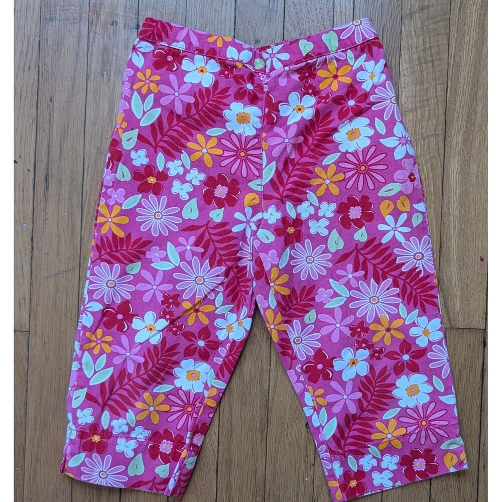Vintage Gymboree Pink Floral Pants Size 5 Years Girls